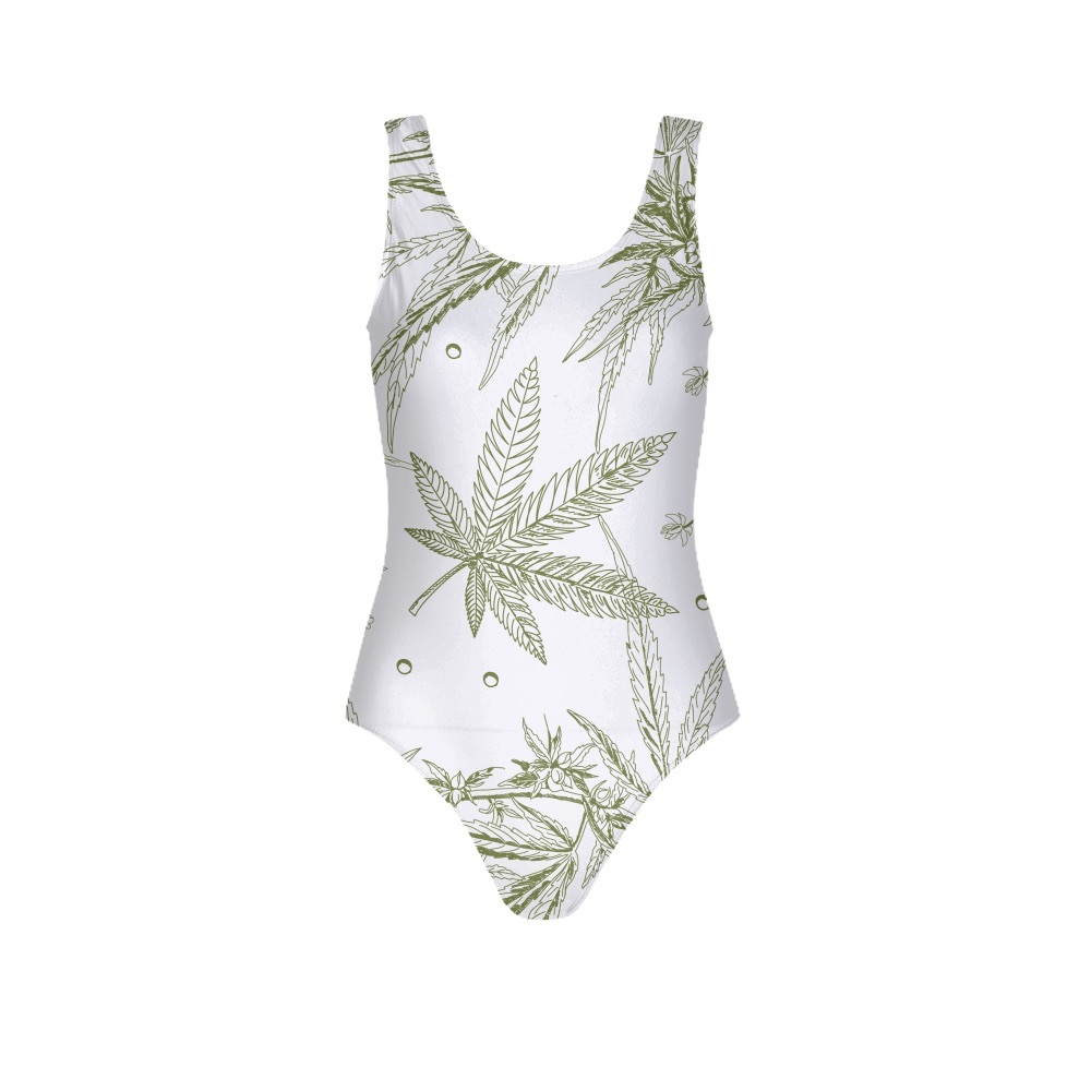 CONTRABRANDS x SOSTONED Canna 1 piece Swimsuit